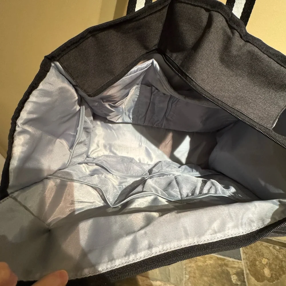 Trunab Grey Teacher Nurse Utility Tote Bag Work Organizer Pockets